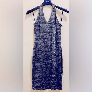 Women’s Halter dress. Black and white size L. Stretchy